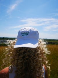 Image 1 of White & Green Certified Yapper Cap 