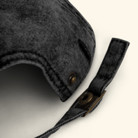 Image 7 of Black & Gold Certified Yapper Cap