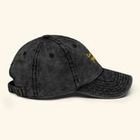 Image 3 of Black & Gold Certified Yapper Cap