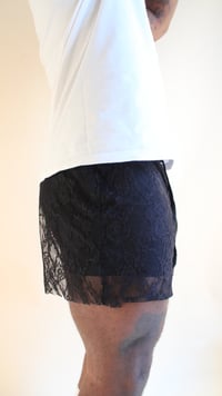 Image 4 of Black Premium lace Shorts