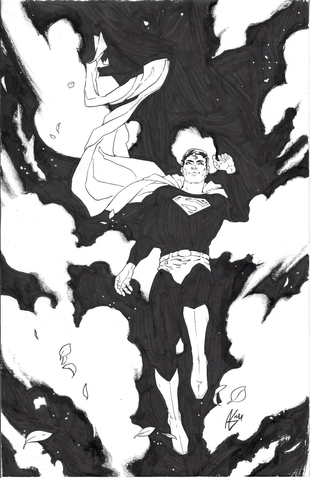 Action Comics #1076 (DC Comics) Variant Cover Original Art Comic Art