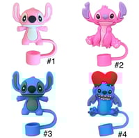 Image 3 of LILO & Stitch Straw Covers 1-4 Pieces | 4 Piece Set