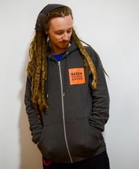 Image 1 of Box Logo Charcoal Zip Hood