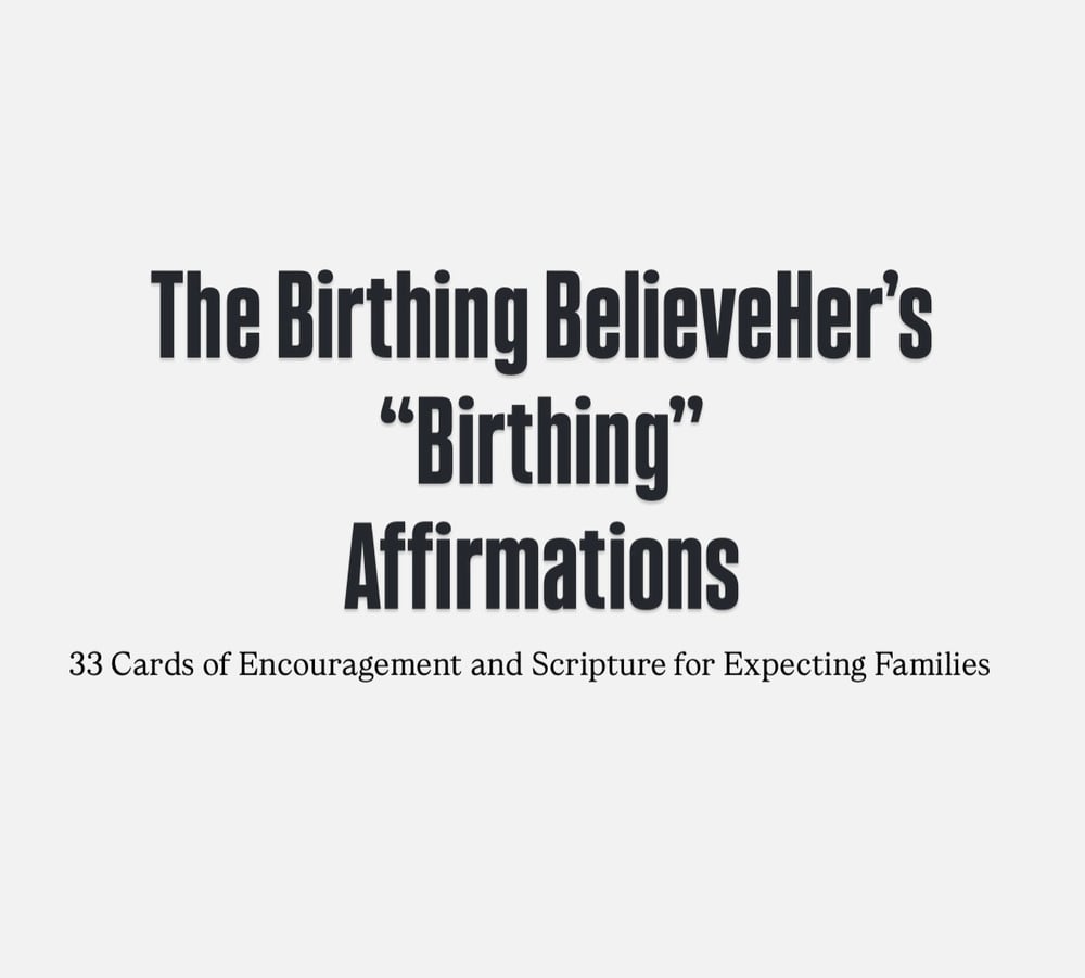 Image of Believing, Birthing, Becoming Affirmation Cards 