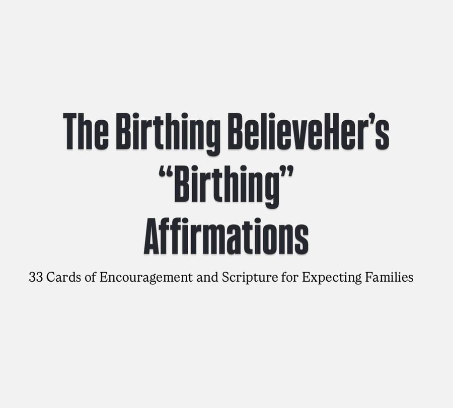 Image of Believing, Birthing, Becoming Affirmation Cards 
