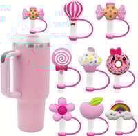 Image 2 of Candyland 8 Piece Straw Cover Set