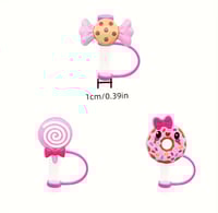 Image 7 of Candyland 8 Piece Straw Cover Set