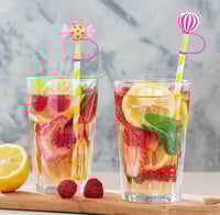 Image 3 of Candyland 8 Piece Straw Cover Set