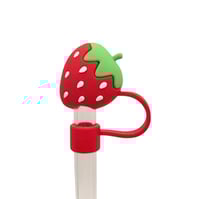 Image 5 of Strawberry Straw Covers | Pink & Red