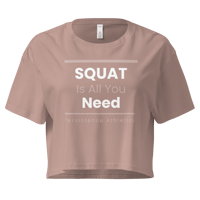 Image 2 of PA - "Squat Is All You Need" crop top 