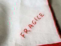 Image 5 of Fragile Hand Embroidered Napkins