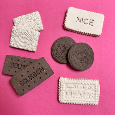 Image of Real size ceramic biscuits