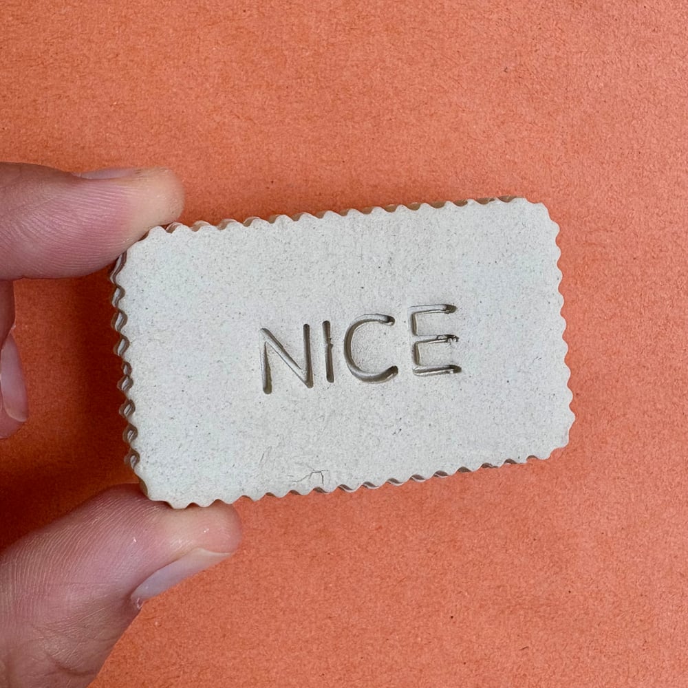Image of Real size ceramic biscuits