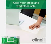 Image 2 of 100 x Clinell Universal Cleaning & Disinfectant Wipes - Box of 6