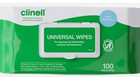 Image 1 of 100 x Clinell Universal Cleaning & Disinfectant Wipes - Box of 6