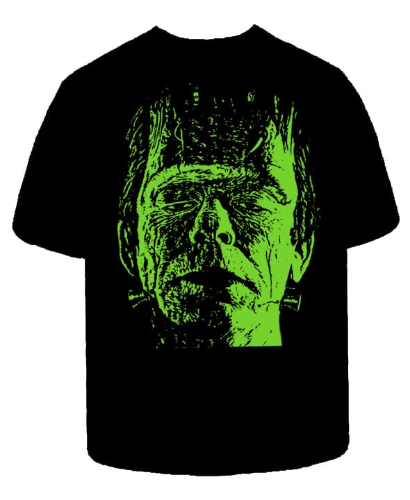 Image of preorder  FRANK EEK!  "GLOW IN DARK" Mens shirt- ships AUG 15TH