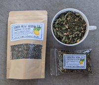 Image 1 of Lemon Mint Herbal Tea | herbal tea blends naturally caffeine free