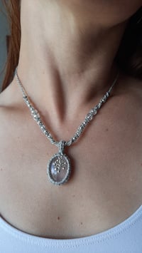 Image 4 of Rose Quartz & Tree charm 