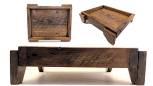 Image of Reclaimed 1940s Pine Tray ~ Elevated Farmers Market Box