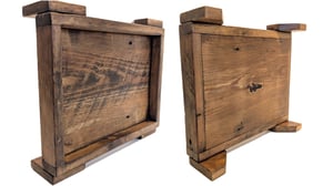 Image of Reclaimed 1940s Pine Tray ~ Elevated Farmers Market Box