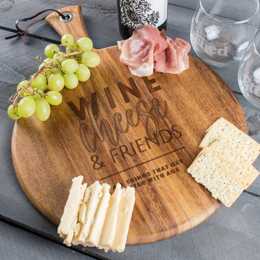 Image of Round Customized Charcuterie Board