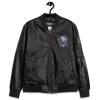 Image 14 of Rae of Light (Business Collab) Leather Bomber Jacket