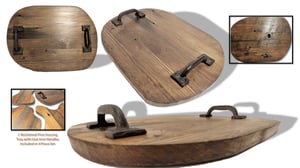 Image of Reclaimed Pine Food Trays ~ 4 Piece Set ~ Cheese Meat Fruit Charcuterie Platter