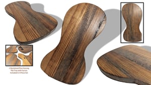 Image of Reclaimed Pine Food Trays ~ 4 Piece Set ~ Cheese Meat Fruit Charcuterie Platter