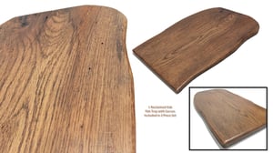 Image of Reclaimed Oak Trays ~ 2 Piece Set ~ Cheese/ Meat/ Fruit Platter