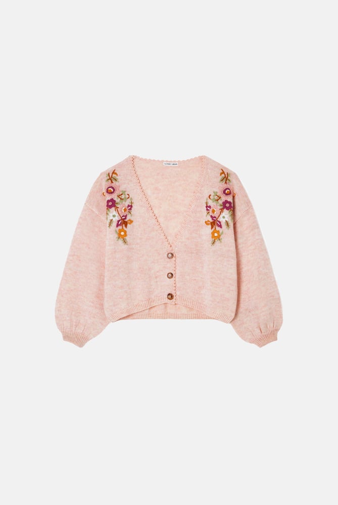 Image of Cardigan Lunami color blush Louise Misha
