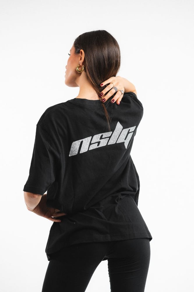 Image of Maglietta No Somos La Gente - Glitter argento