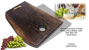 Image of Reclaimed Walnut Tray ~ Cheese ~Meat ~Fruit Platter ~ Charcuterie Board
