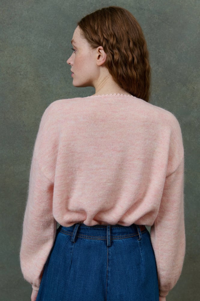 Image of Cardigan Lunami color blush Louise Misha