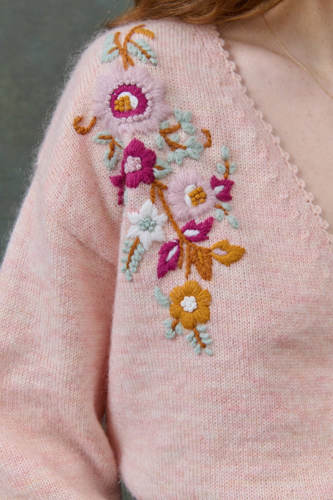 Image of Cardigan Lunami color blush Louise Misha
