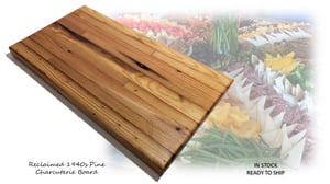 Image of Reclaimed 1940s Pine Tray ~ Sandwich/Bread Board ~ Charcuterie Cheese/Meat/Fruit Platter
