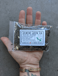 Image 2 of Jasmine Flower Green Tea w/ lemon | loose leaf green tea blend | contains caffeine