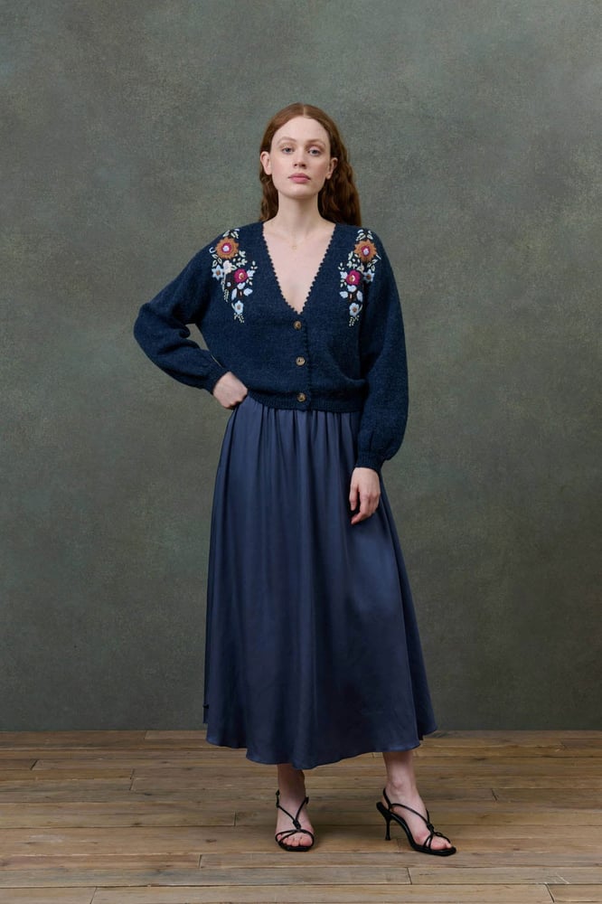 Image of Cardigan Lunami Marine. Louise Misha