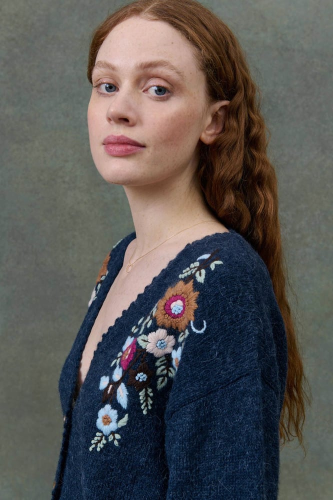 Image of Cardigan Lunami Marine. Louise Misha