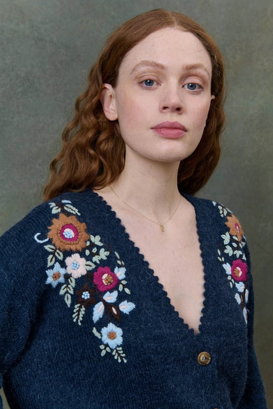 Image of Cardigan Lunami Marine. Louise Misha