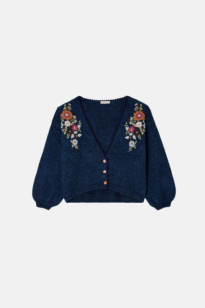 Image of Cardigan Lunami Marine. Louise Misha