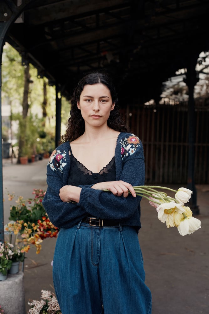 Image of Cardigan Lunami Marine. Louise Misha