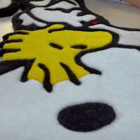 Image 3 of Hand-Tufted Snoopy & Woodstock Rug