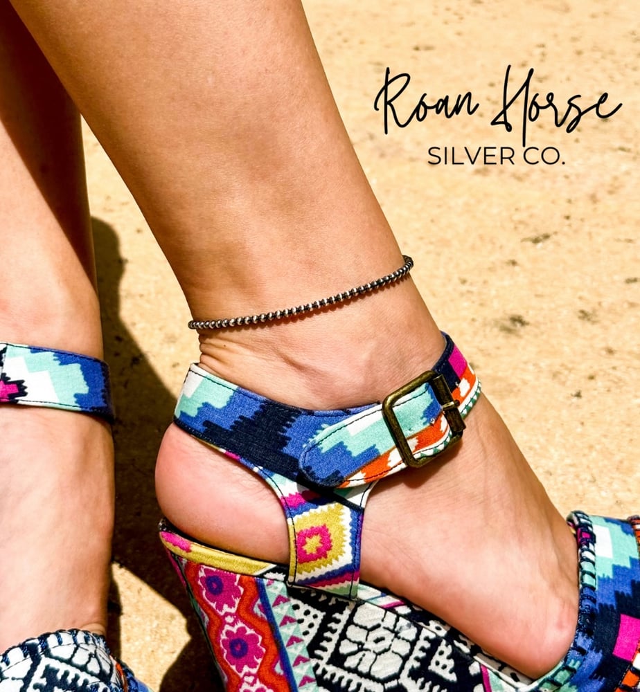 Image of Navajo pearl anklet