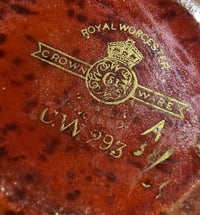 Image 9 of Royal Worcester Crown Ware Trumpet Vase