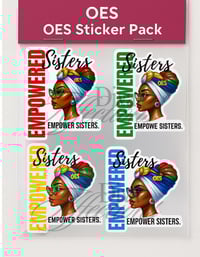 Image 1 of OES Empowered Sisters Sticker Pack – 4