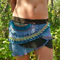 Image 4 of Blue & Dark Green Frills Leafy Fairy Set - S/M