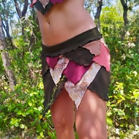 Image 7 of Dark Green Rust Orange Paisley Leafy Fairy Set - L/XL