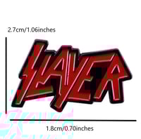 Image 2 of Slayer Band Logo Enamel Pin 