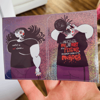 Image 2 of "Conflict≠Abuse" Sparkle Stickers