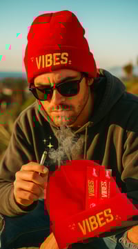  Red Vibes Beanie Combo